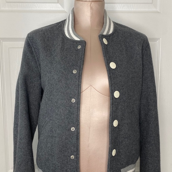 True Religion Sports Varsity Jacket Snap Buttons - Picture 6 of 9